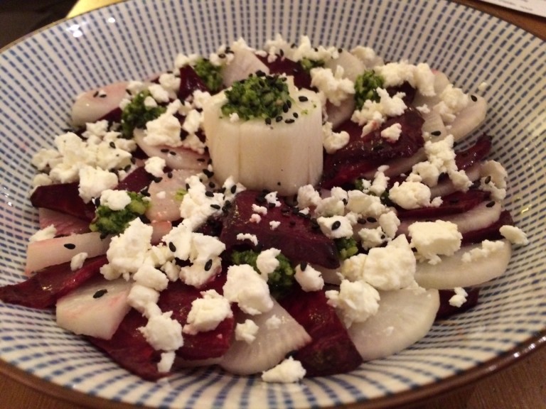 carpaccio betterave radis feta