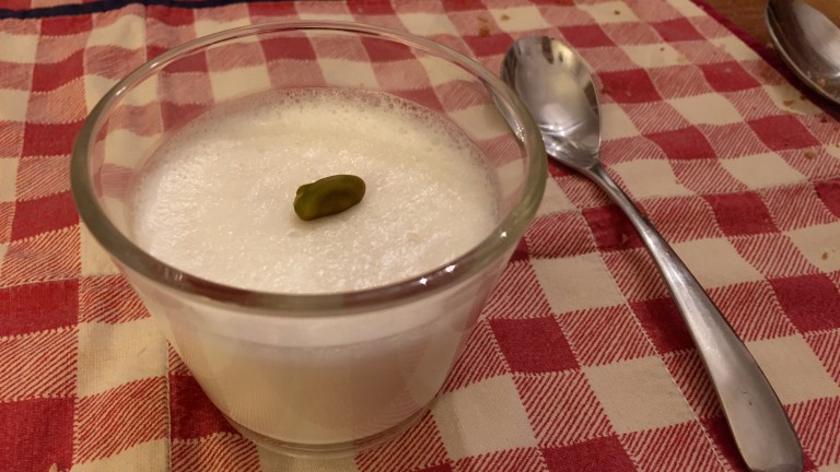 Panna cotta pistachio