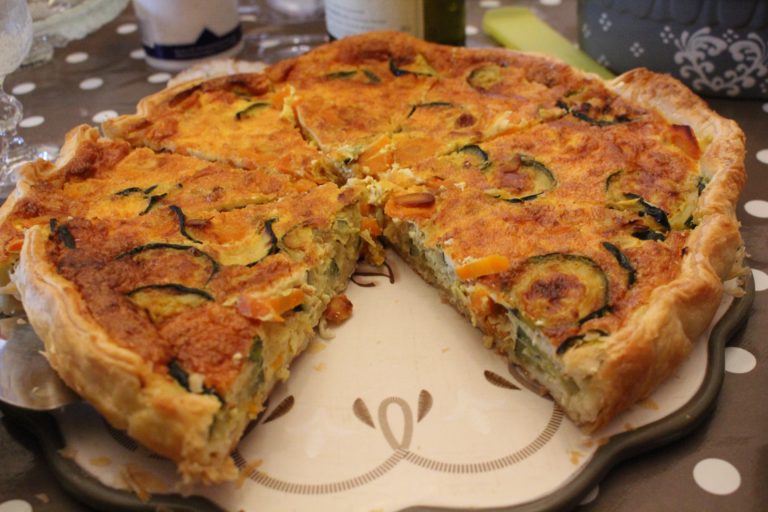 Tarte aux légumes et curry