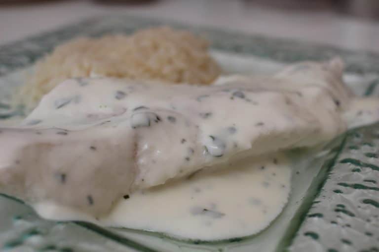 poisson sauce basilic