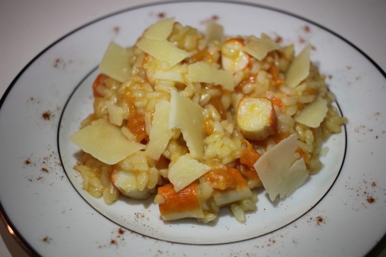 risotto courge et surimi