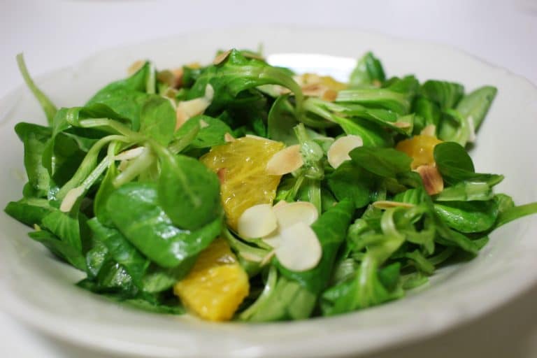 salade mache mangue orange