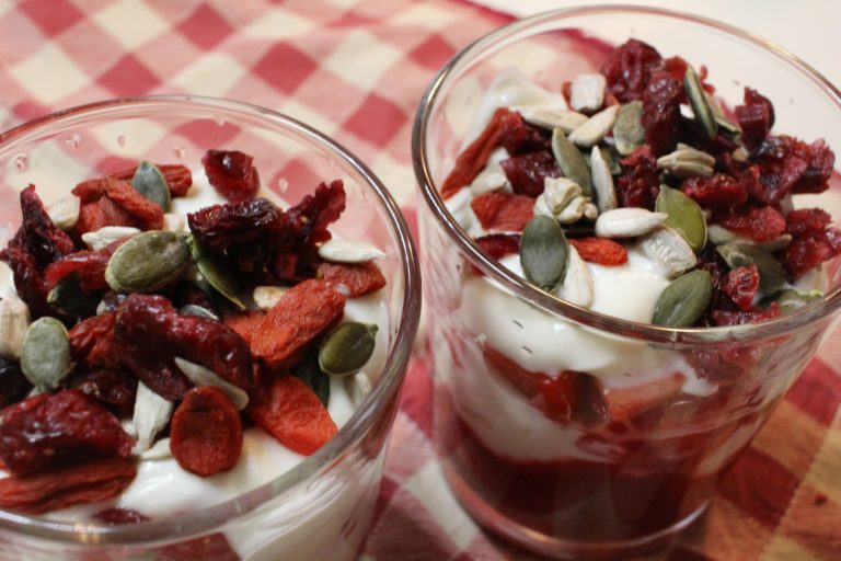 fromage blanc fruits rouges et graines