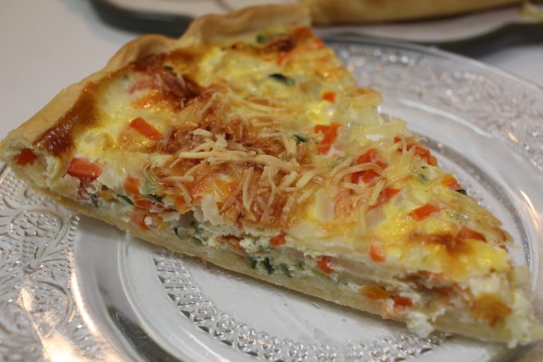 quiche julienne saumon