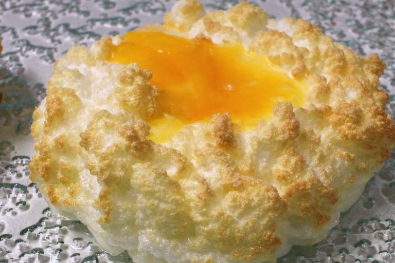 oeuf nuage au parmesan
