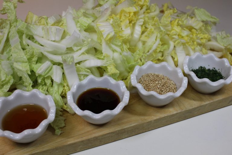 chou chinois au sésame ingrédients