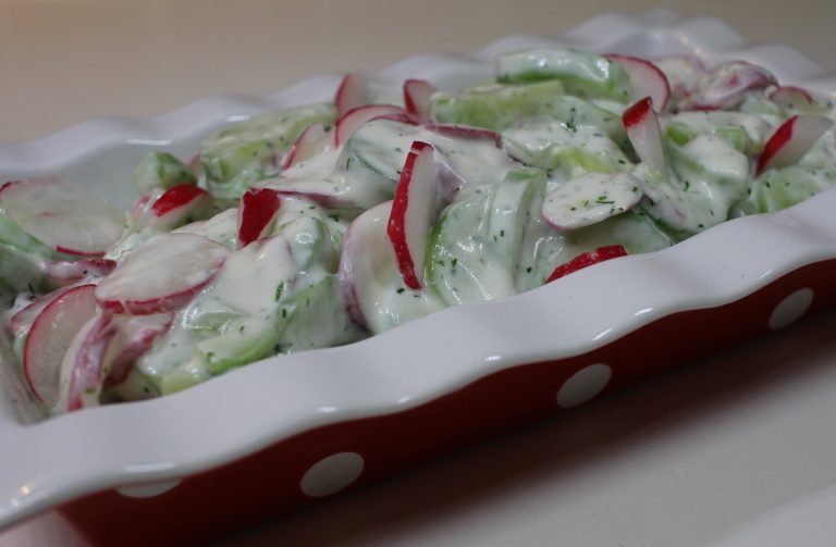 salade concombre radis