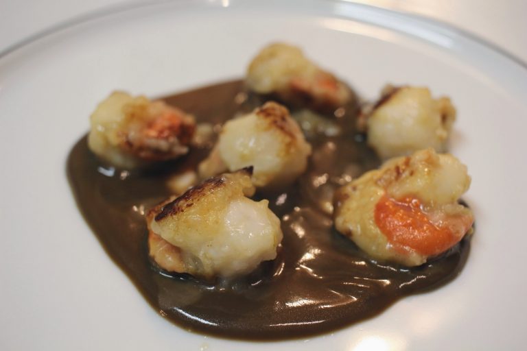 noix de Saint Jacques sauce caramel balsamique