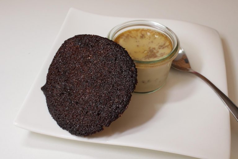 flan café chocolat