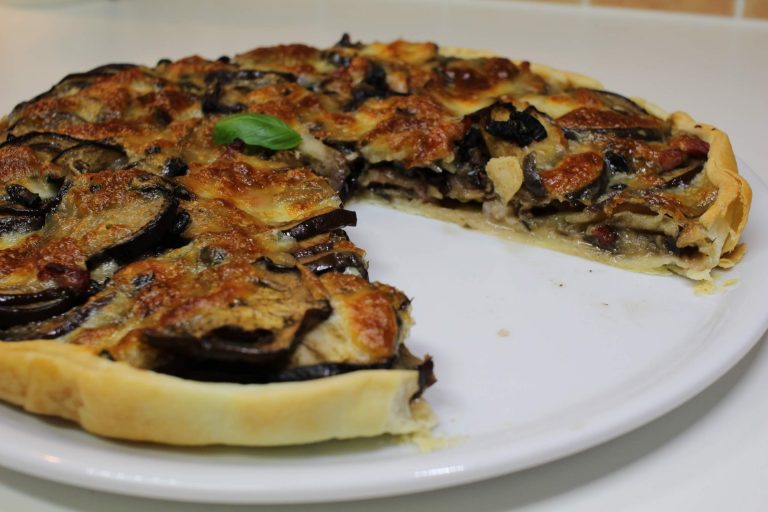 tarte à l'aubergine