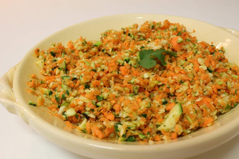 salade de courgettes et carottes à la coriandre