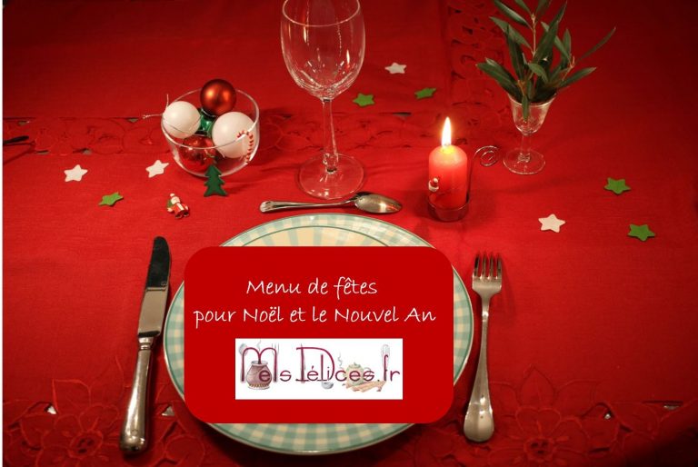 menu de fêtes
