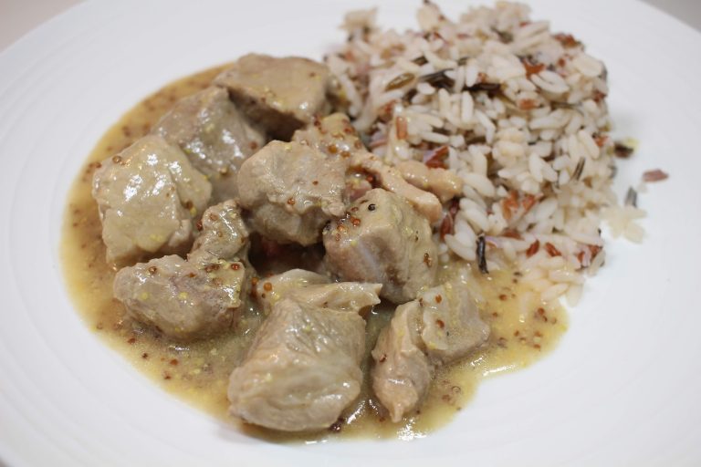 sauté de porc à la moutarde