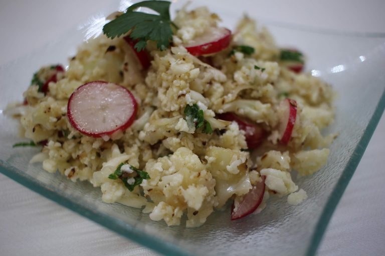 salade de chou-fleur et radis
