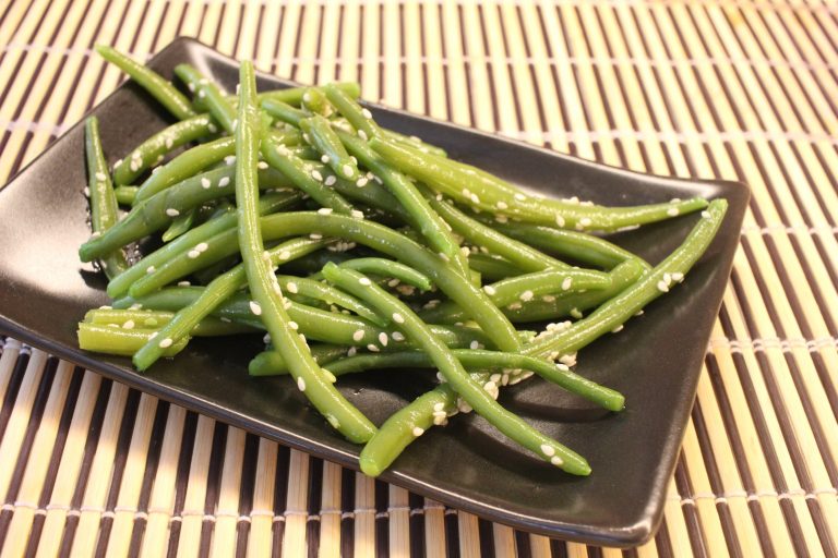 salade de haricots verts au sésame