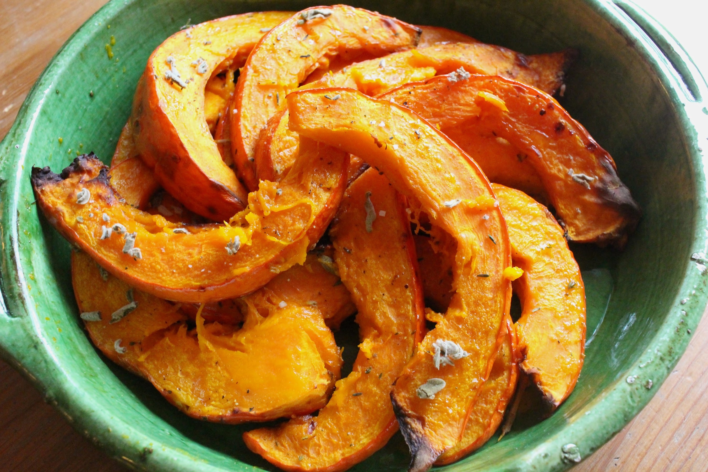potimarron rôti aux herbes