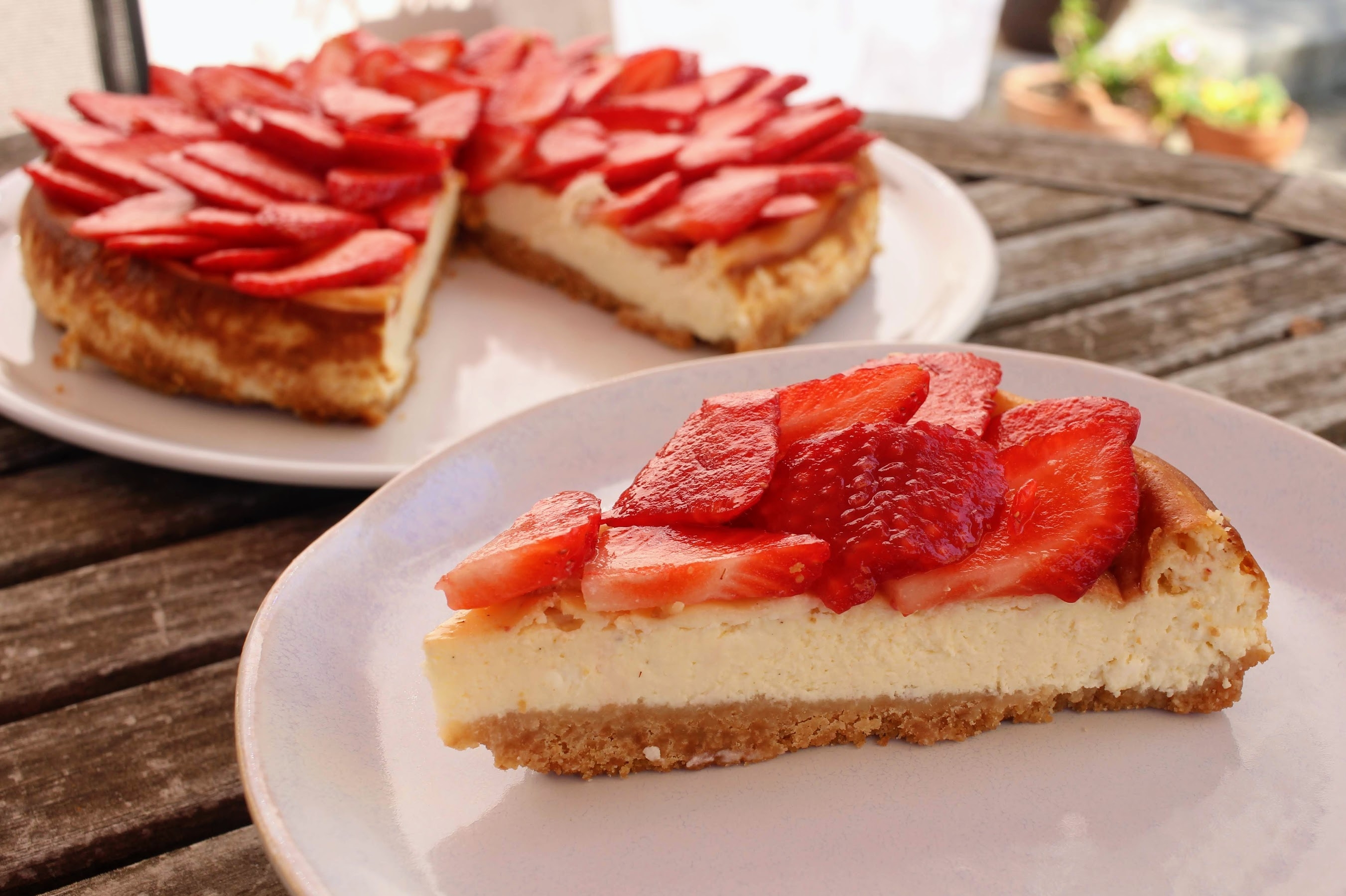 cheesecake vanille fraise