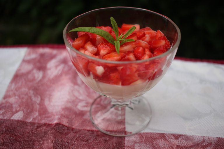 panna cotta aux fraises