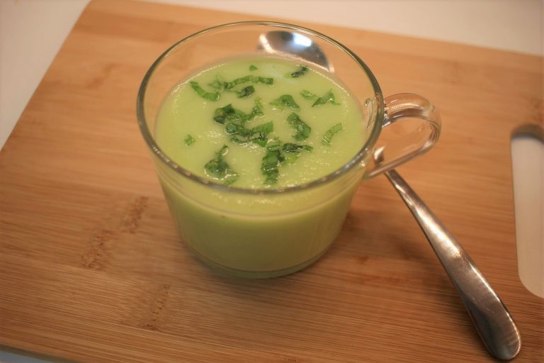 soupe de concombre et pomme