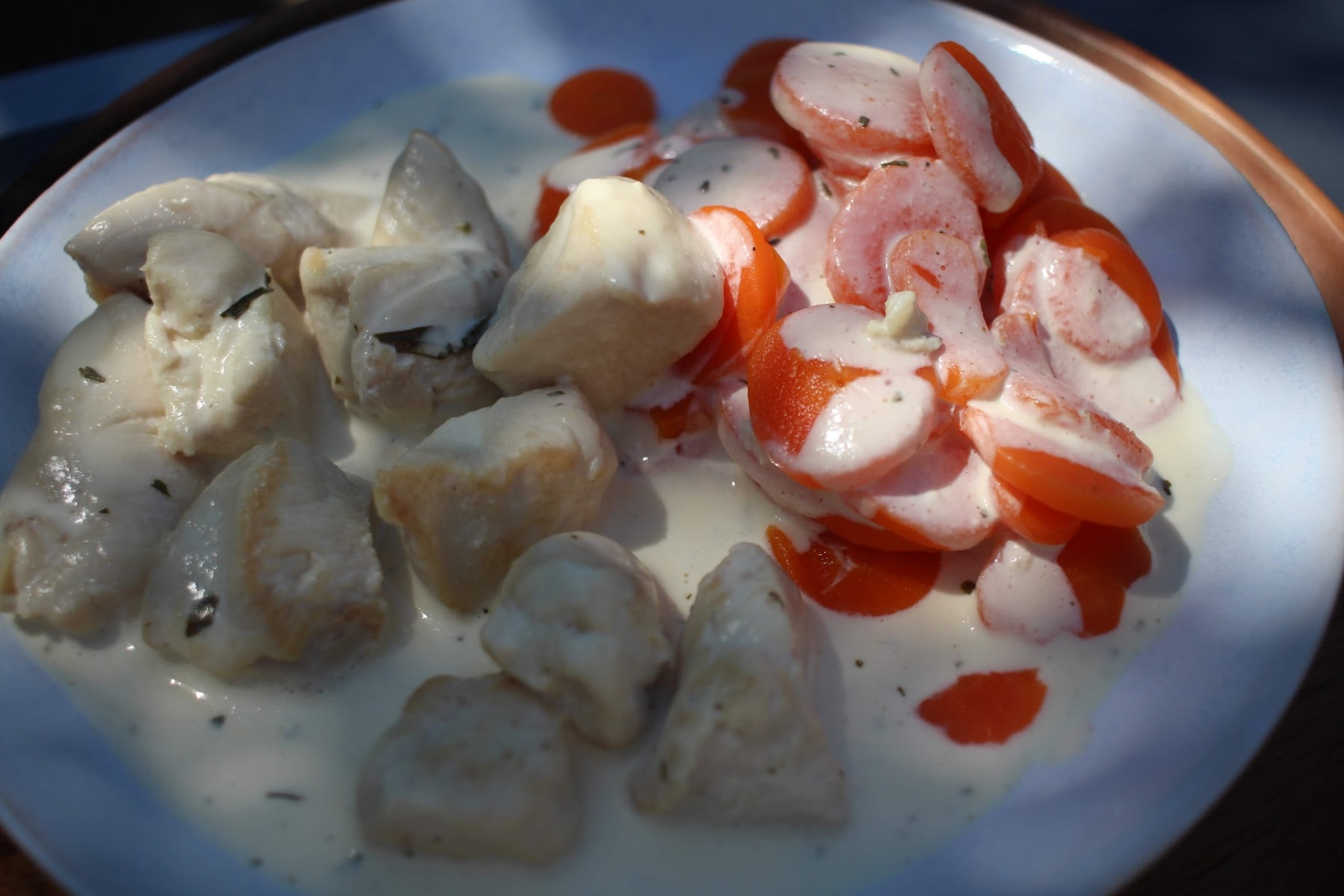 poulet à la crème à l'estragon