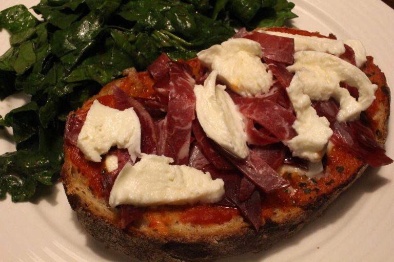 bruschetta mozzarella coppa