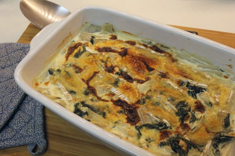gratin de blettes au camembert
