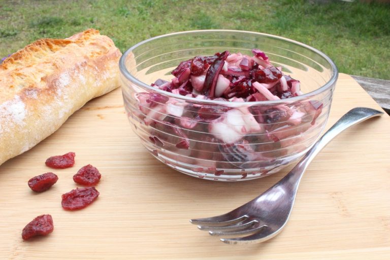 salade de chou rouge et blanc
