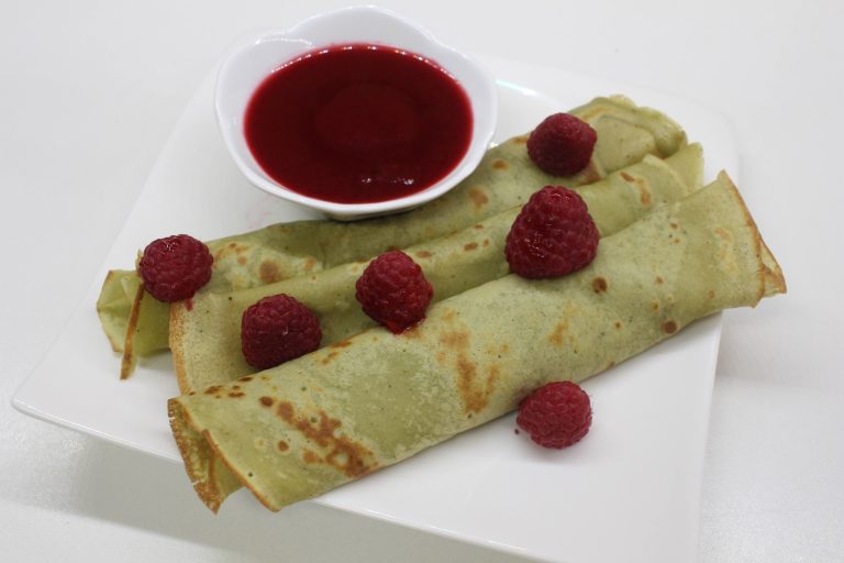 crêpes au thé matcha