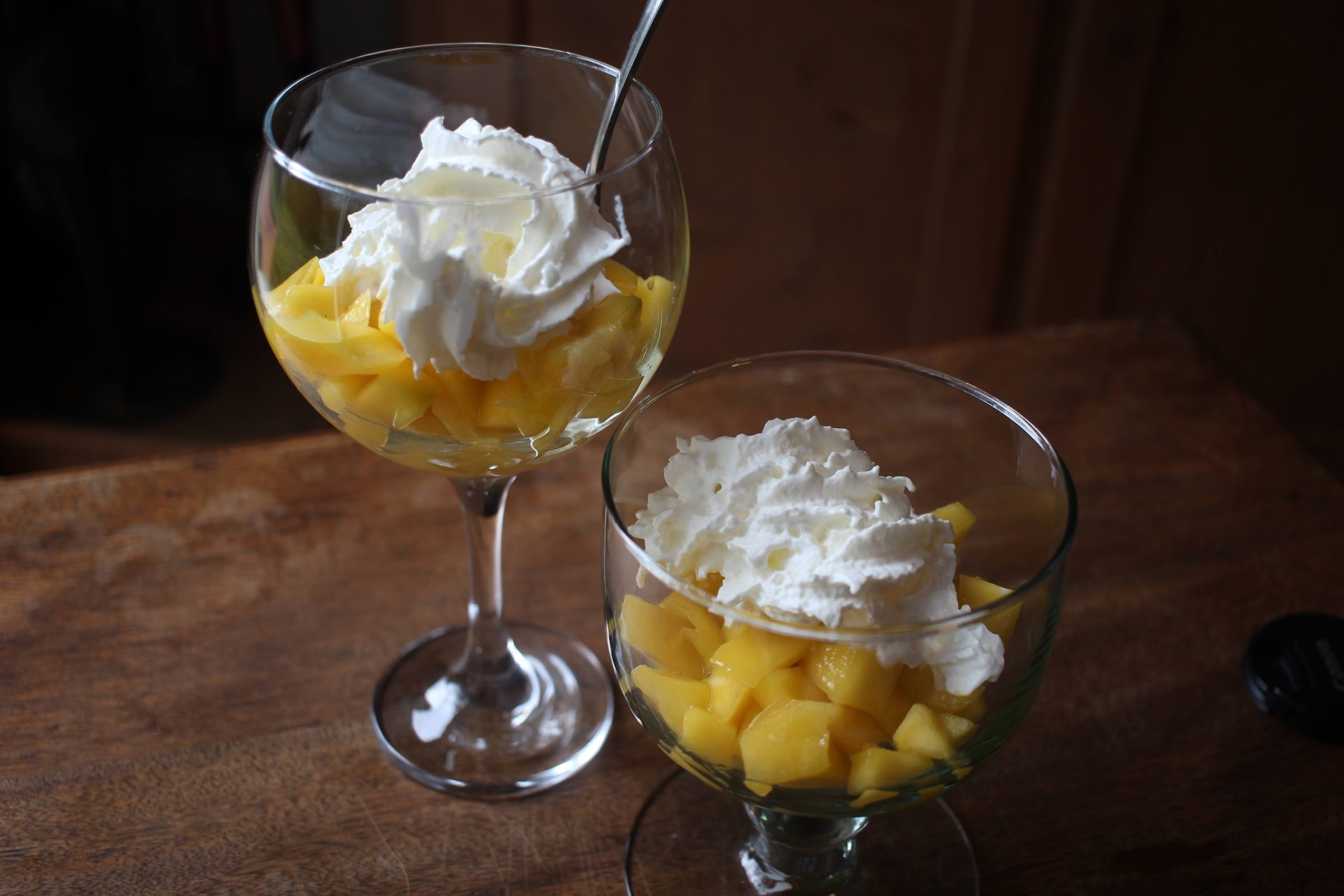 Salade de mangue à la chantilly