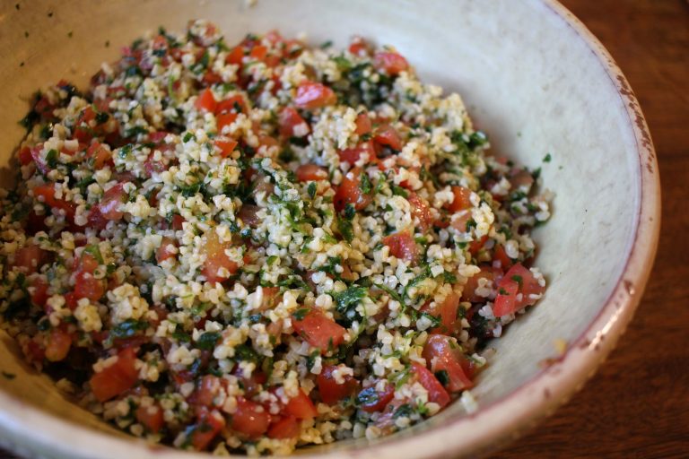 salade de boulgour aux tomates et persil