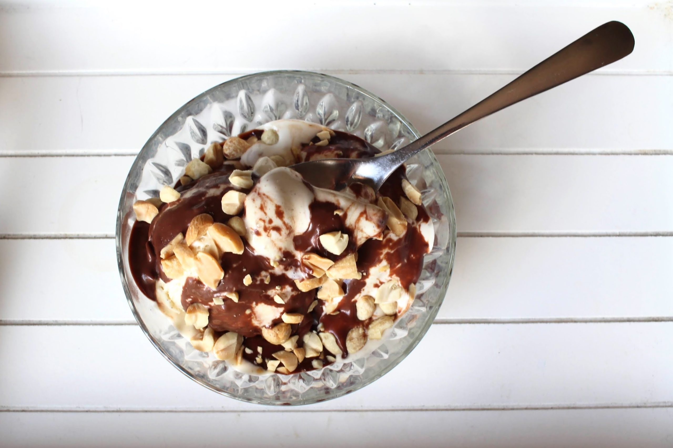 sundae vanille chocolat