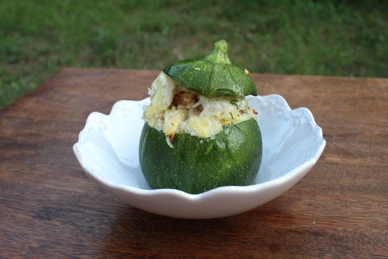 courgettes rondes farcies au riz