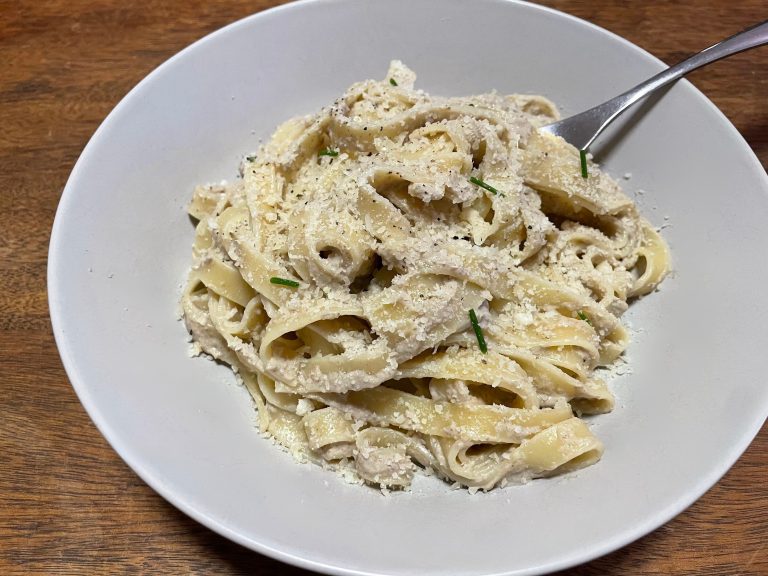 pâtes à la sauce aux champignons
