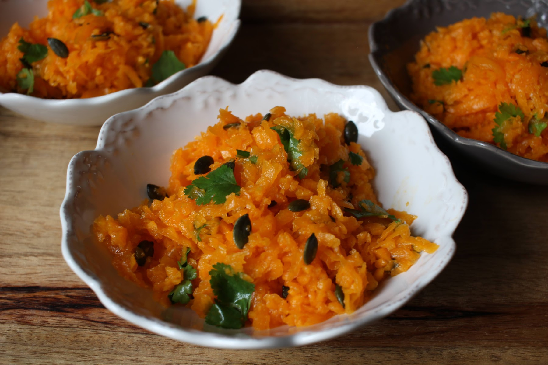 Salade de butternut crue