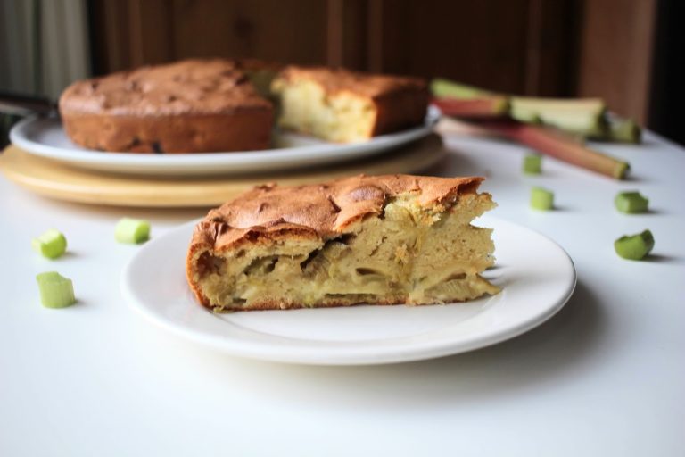 gâteau à la rhubarbe
