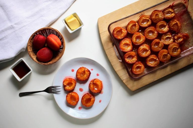 Abricots rôtis au sirop d'érable