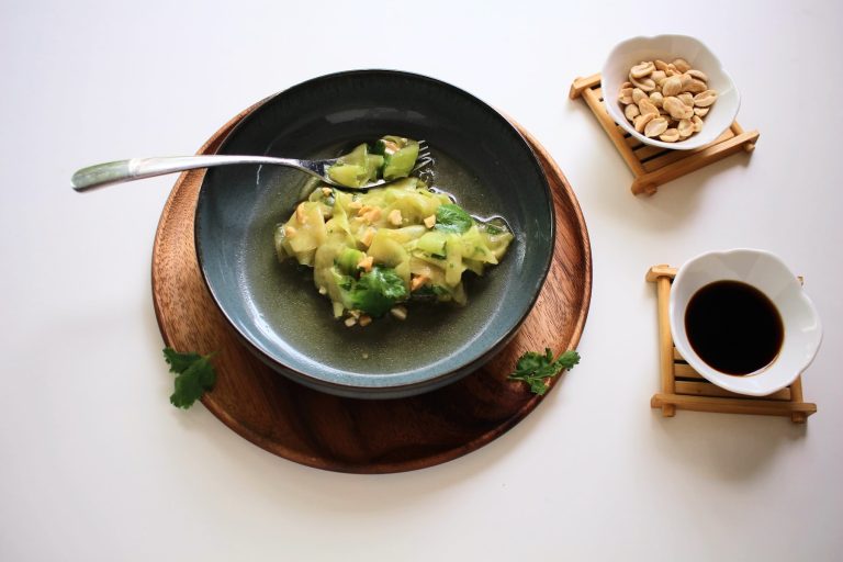 salade de concombre à l'asiatique