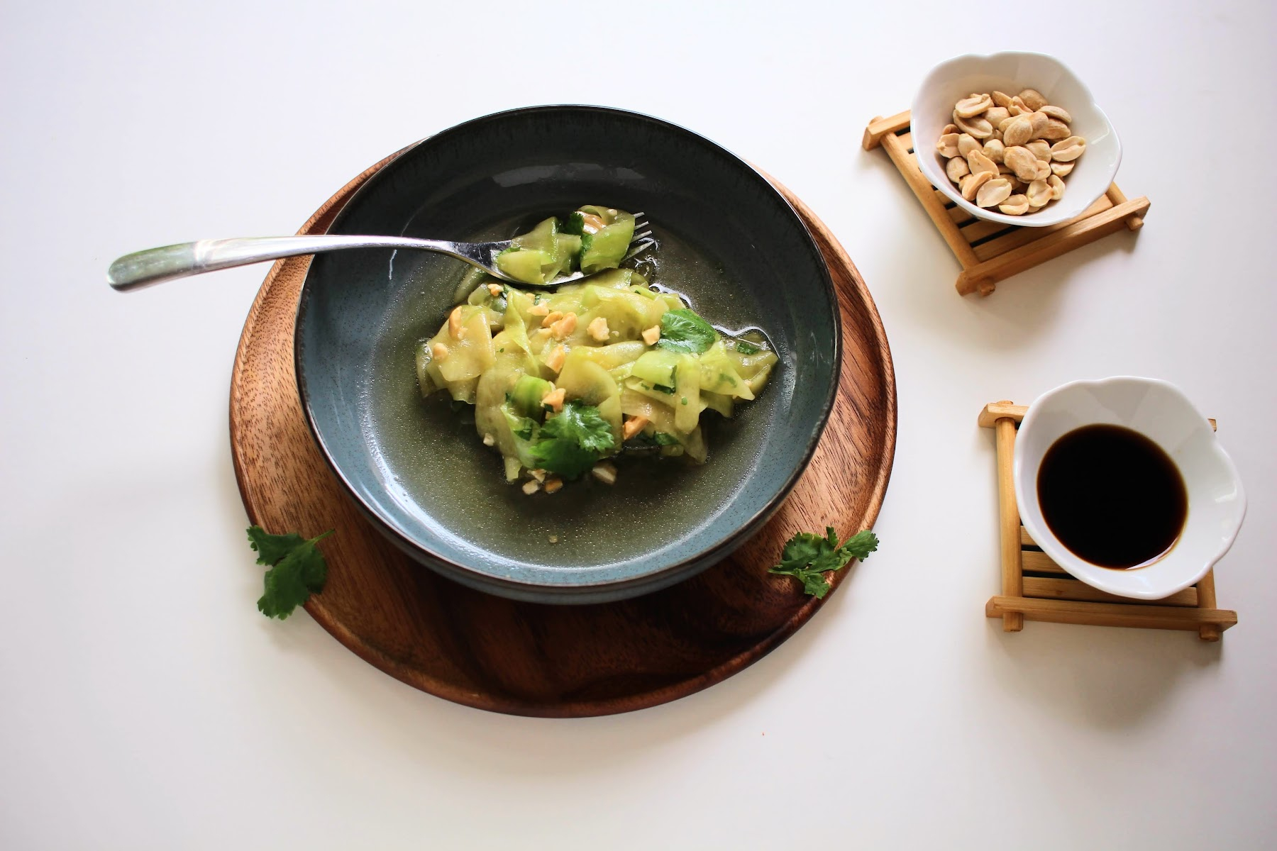 salade de concombre à l'asiatique