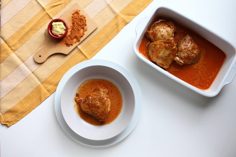 Hauts de cuisse de poulet à la moutarde