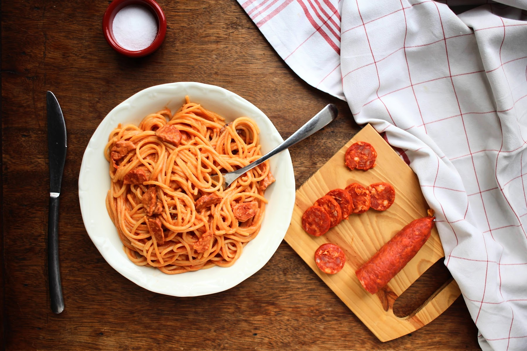 Pâtes au chorizo