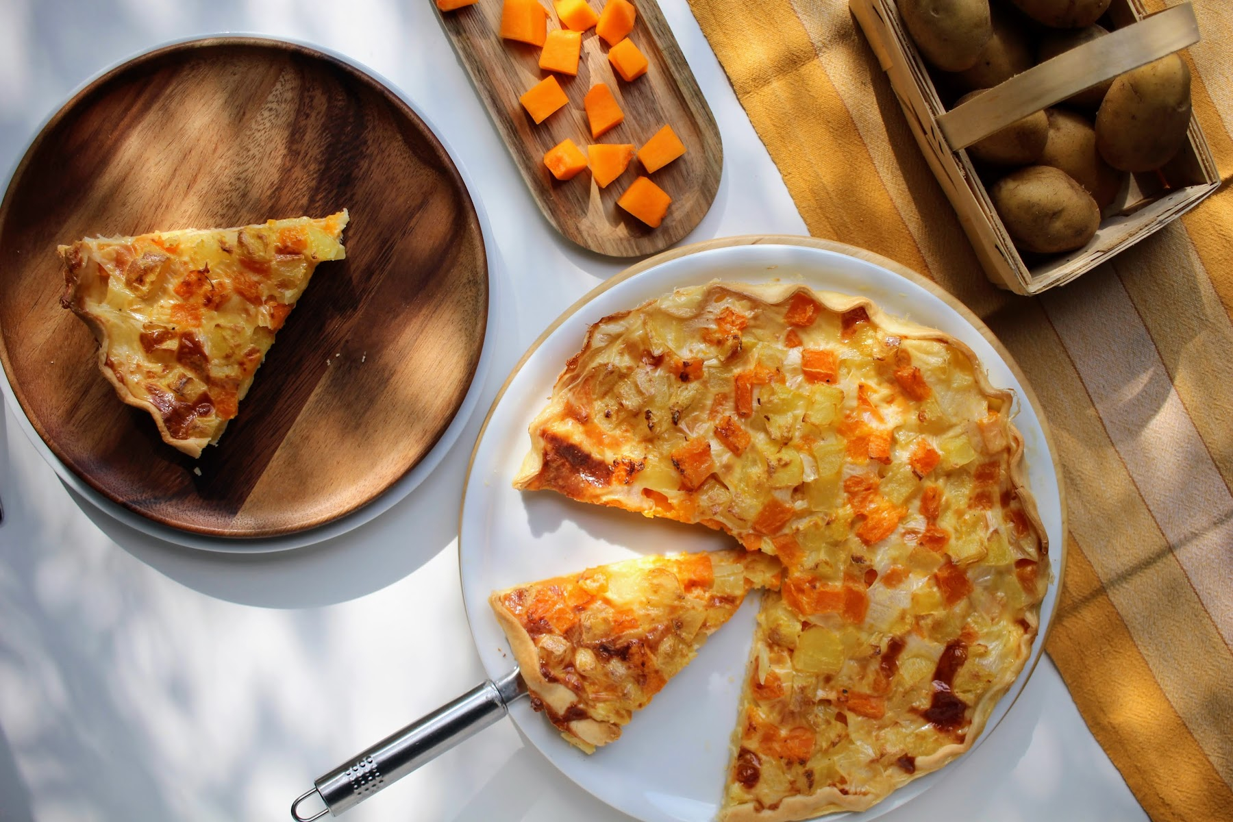 Tarte butternut pomme de terre