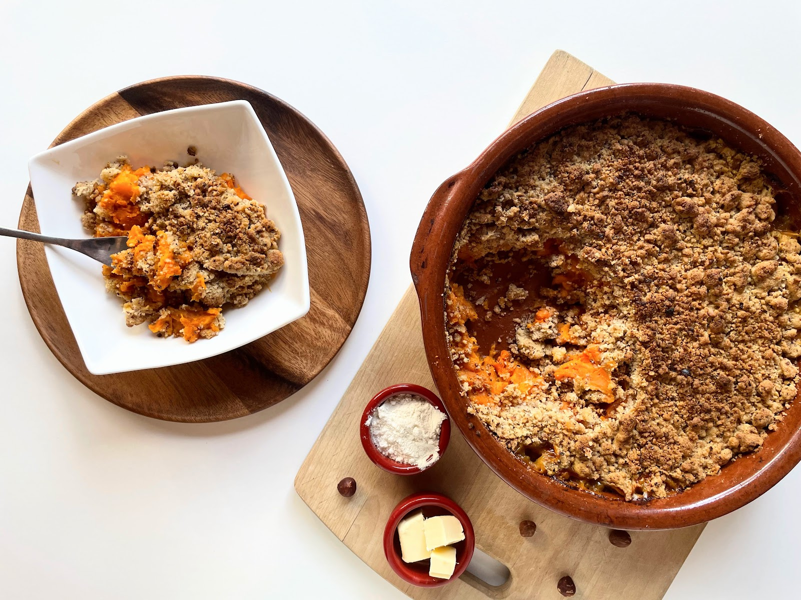 recette de crumble de patate douce