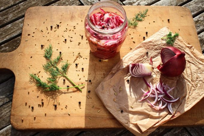 recette de pickles d'oignon